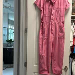 pistola Pink Utility Jumpsuit